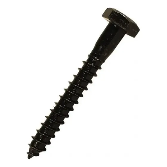 Tirafondo Cabeza Hex. Pavonado De 1/4 X 2 1/2 - 100 Und
