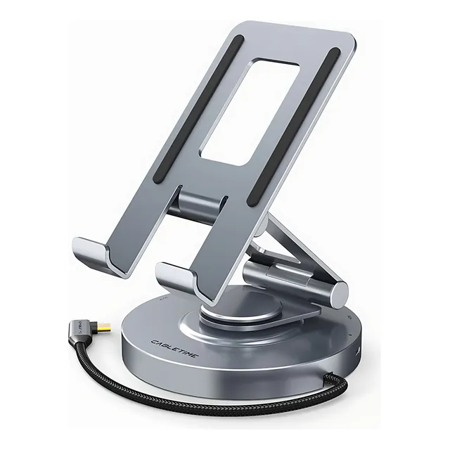 Docking Station Hub 8 En 1 Premium Cabletime Giratorio 360