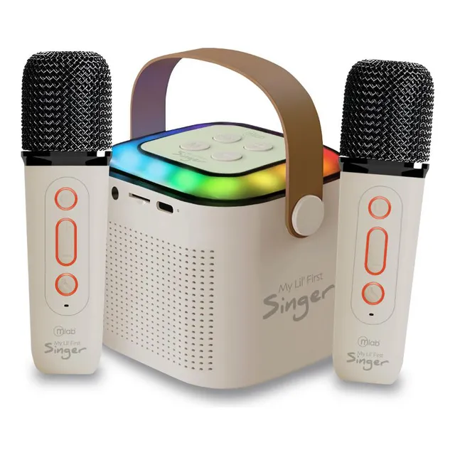 Parlante Mini Karaoke Mlab My Lil First Singer 2 White