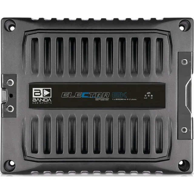 Amplificador para carro/caminhonete Banda Elektra 8K Electra 8K 2 Ohms clase D com 1 canal e 9.5kW cinza-escuro