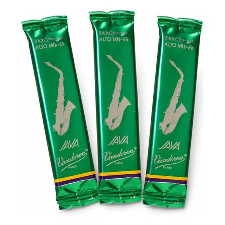 Kit 3 Palhetas Vandoren Java No 2 Para Sax Alto