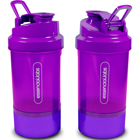 Coqueteleira / Shaker Academia Bpa Free - Cor Roxa Com Compartimento Para Pó | Cápsulas | Comprimidos - 400ml Coqueteleira / Shaker Academia Bpa Free - Cor Roxa Com Compartimento Para Pó | Cápsulas | Comprimidos - 400ml