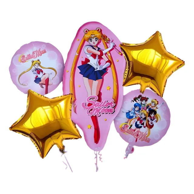 Bouquet 5 Globos De Sailor Moon