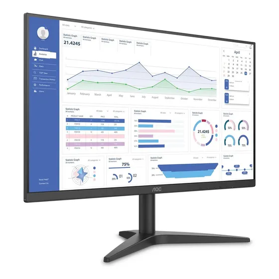 Monitor Gamer AOC 27" 75Hz Full HD 127/220V
