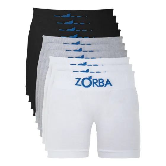 Kit Com 10 Cuecas Boxer Infantil Seamless Zorba