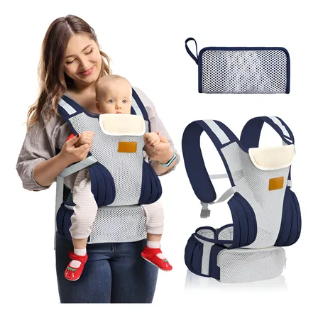 Mochila Porta Bebé Ergonómica Asiento Multifuncional 6 En 1