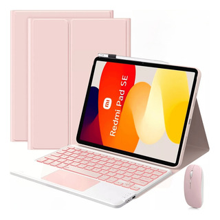 Capa Mouse+teclado Com Ç+caneta Para Redmi Pad Se 11'' 2023 Capa Mouse+teclado Com Ç+caneta Para Redmi Pad Se 11'' 2023