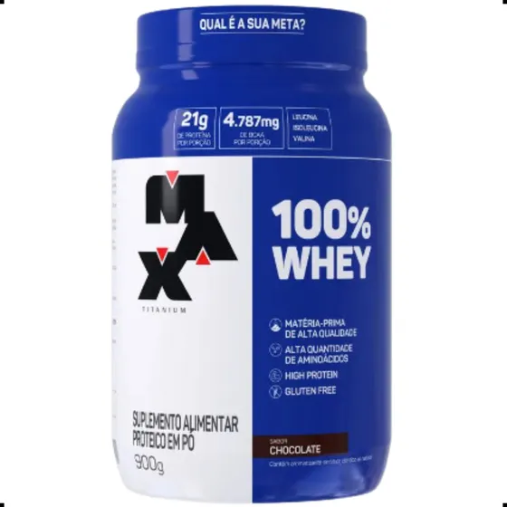 Suplemento Proteico 100% Whey Max Titanium - 900g