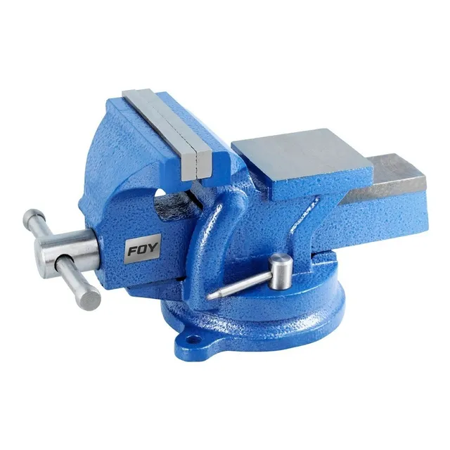Tornillo De Banco 5 In Base Giratoria Prensa Industrial Foy