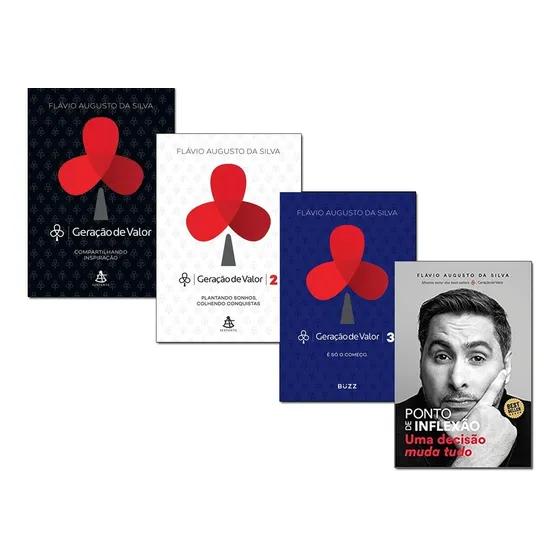 Livro Geração De Valor - Vol 1, 2 E 3 + Ponto De Inflexão