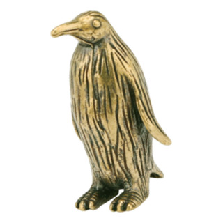 Linda Figura De Latón De Pingüina Escultura De Cobre Mini Linda Figura De Latón De Pingüina Escultura De Cobre Mini