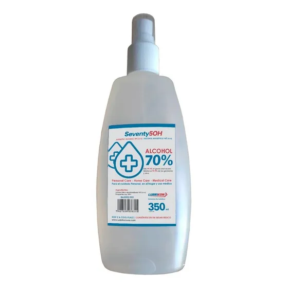 Alcohol Antiséptico Al 70% Presentación Spray 350ml 