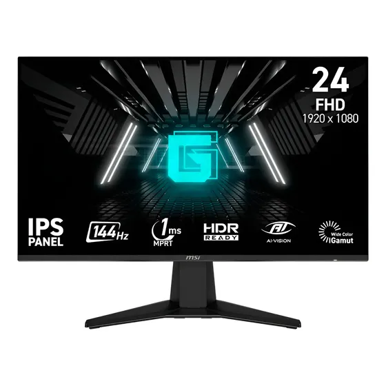 Monitor Gamer Msi G242l E14 23.8 Fhd 144hz 1ms Ips Freesync Negro | Cuotas sin interés