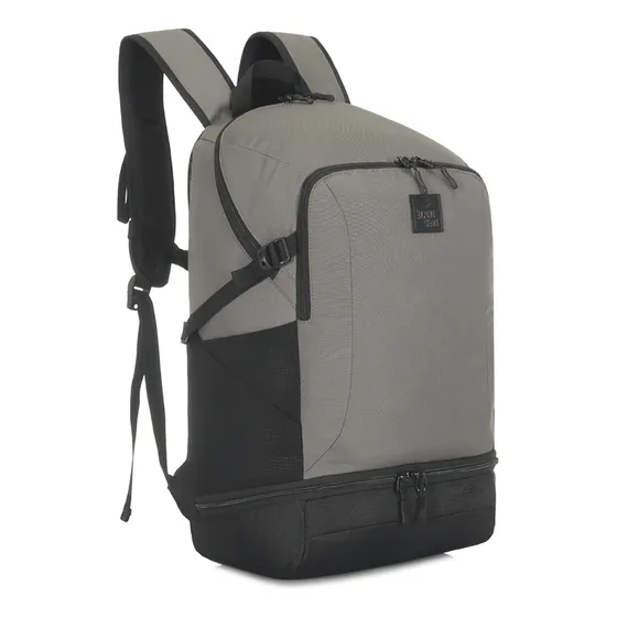 Mochila Porta Notebook Alpine Skate Universitaria Urbana Color Gris Diseño de la tela Liso