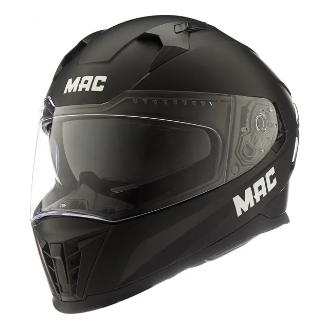 Casco Moto Integral Doble Visor Mac 069 Force Solid 