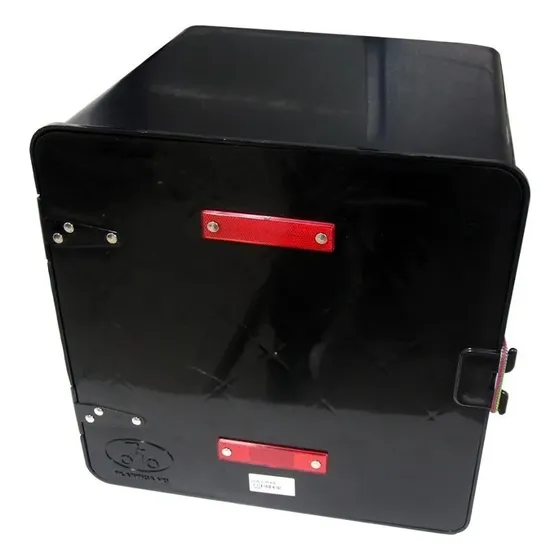 Caja Delivery Reparto C/ Estante Blanca Y Negra  Wagner Moto
