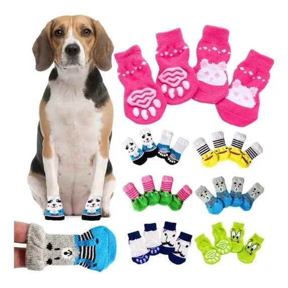 Calcetines Zapatos Antideslizantes Para Perros Talla S