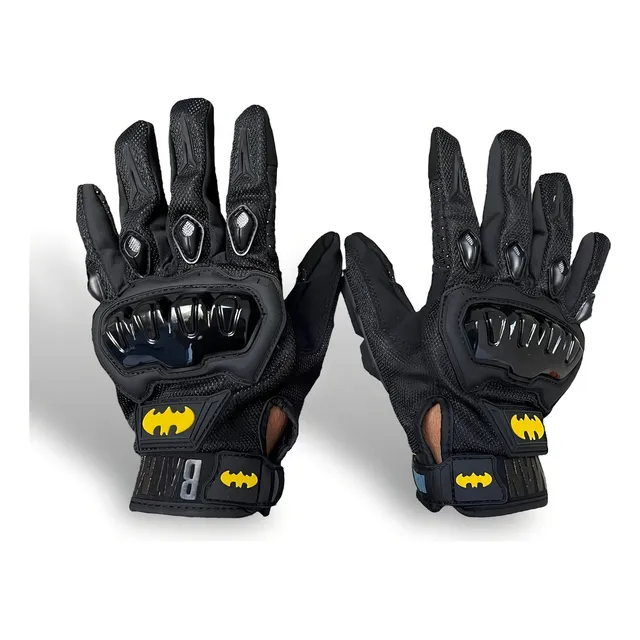 Guantes Para Moto Kov Delta Dc Comics Súper Héroes Y Villanos Color Batman/Negro Talla 2X