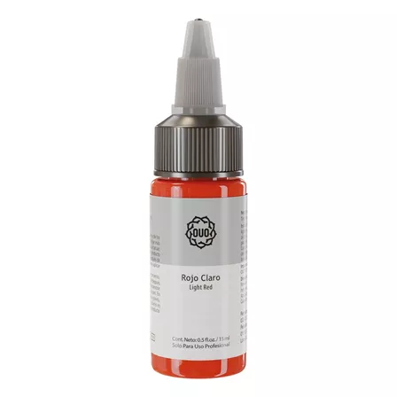 Tinta Para Tatuaje Colores Vibrantes Duradero Ouo 15ml Color Rojo Claro