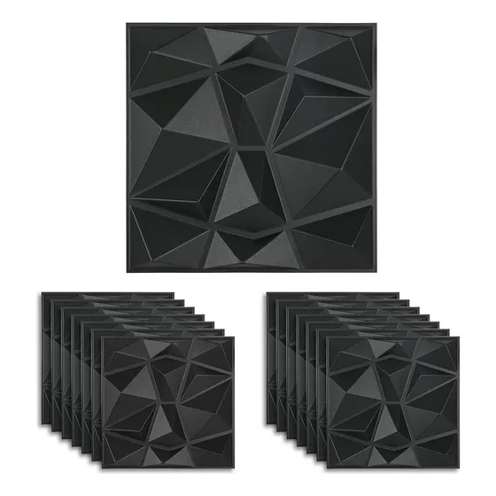 Lámina Decorativa De Pared Antiincrustante De Pvc 3d De 10 P