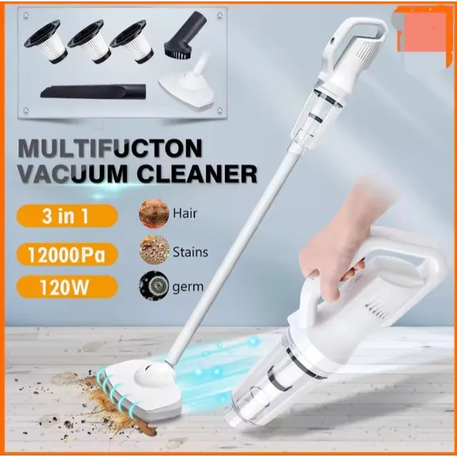 Aspiradora Inalambrica Recargable 3 En 1 Multifuncio 1200pa