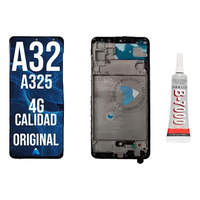 Modulo Tactil Display A32 4g Con Marco Oled + Pegamento
