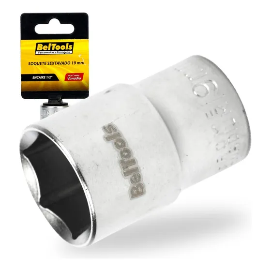 Soquete Sextavado 1/2 19mm Beltools