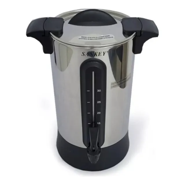 Cafetera Electrica 30 Tazas Sankey Acero Inoxidable