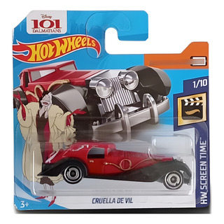 Hot Wheels Cruella De Vil 2019 127/250 Tarjeta Corta Hot Wheels Cruella De Vil 2019 127/250 Tarjeta Corta
