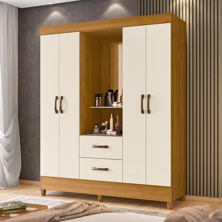 Closet Capelina 6 Puertas 2 Cajones Vekka