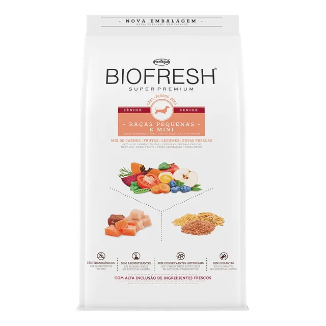 Alimento Biofresh Super Premium para perro senior de raza mini y pequeña sabor mix de 3 kg
