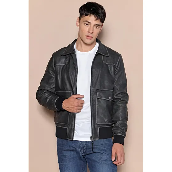 Campera Pu Con Corderito Desmontable Old Bridge Baldock