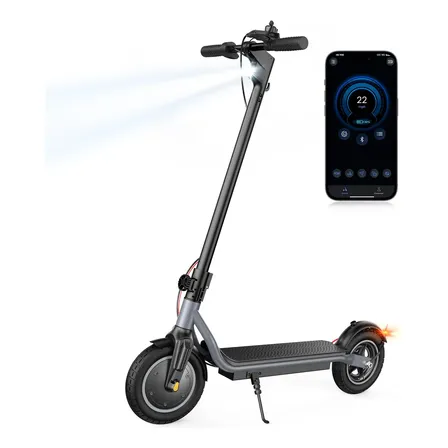 Patinete Elétrico Xroymexroy W6 Cinza 500w Velocidade Máx 35km/h Autonomia 37km Dobrável Bluetooth Freio Duplo App