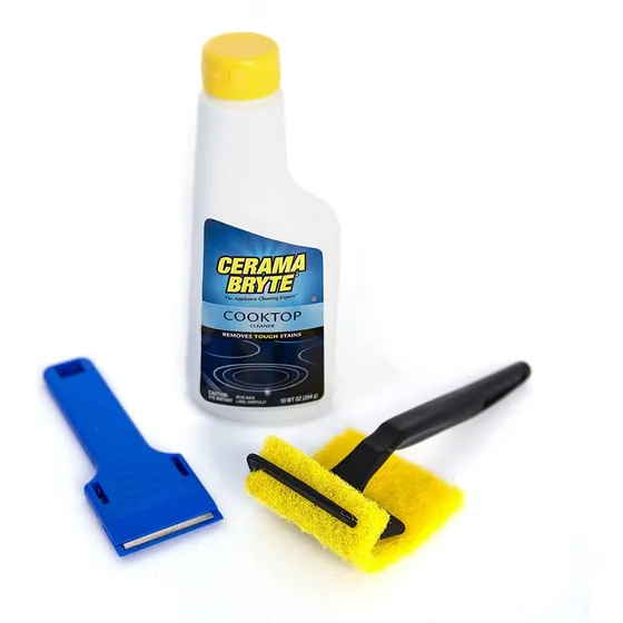 Kit Limpiador De Vitroceramica Cerama Bryte Original 10 Oz