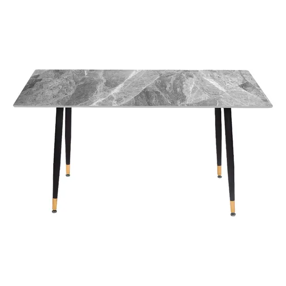 Mesa Comedor Rectangular Tipo Mármol Vitrocerámica 1.40x0.80