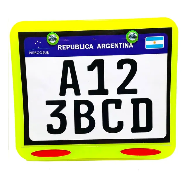 Porta Patente Moto Medida Oficial Mercosur 2 Tornillos