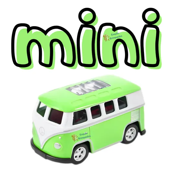 Miniatura Mini Kombi Corujinha 1:60 - Finn Mcmísil Metal