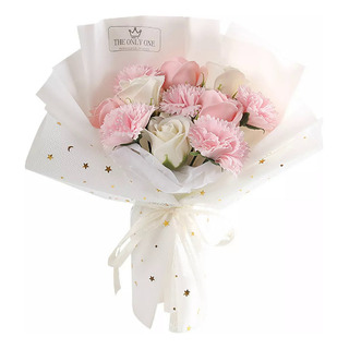 Un Ramo De Jabón De Clavel Con Flores Preservadas Rose Flow Un Ramo De Jabón De Clavel Con Flores Preservadas Rose Flow