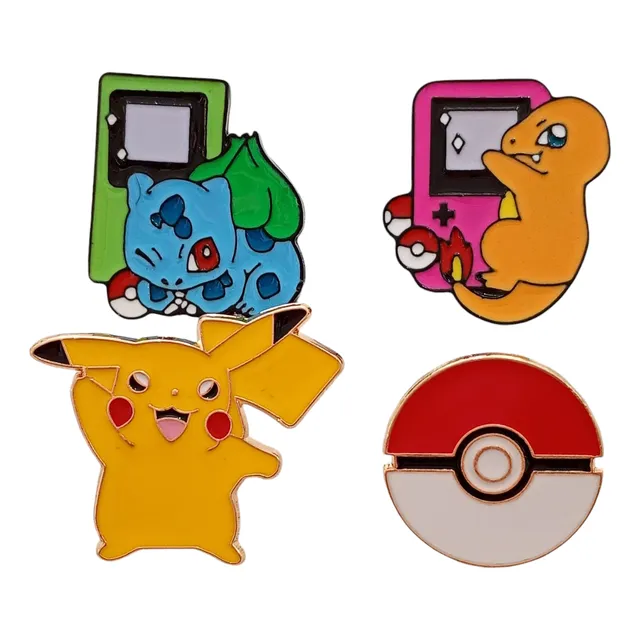 Pines Metálicos Pokémon 2.5 Cms