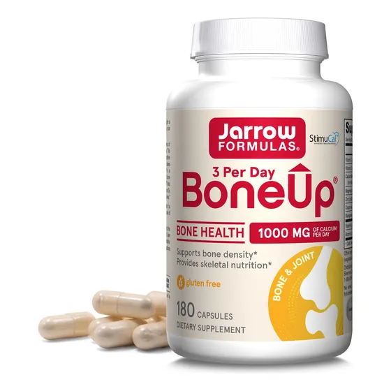 Suplemento Jarrow Formulas Boneup Three Por Día, 180 Cápsula
