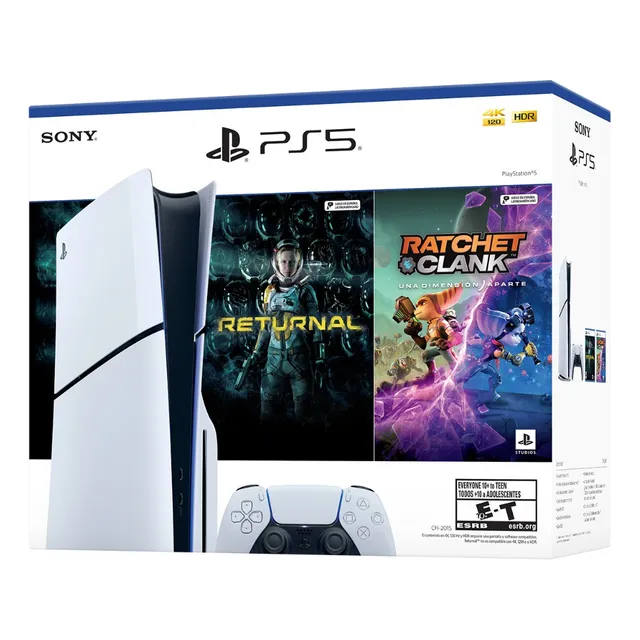 Consola Sony PS5 Slim Con Disco + 2 juegos 1TB Standard color blanco 2024