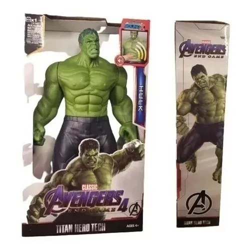 Boneco Hulk Articulado 32cm Luz Som Vingadores Avengers 