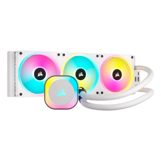 Enfriador de agua Corsair Icue Link H150i Rgb White Aio 360mm - C