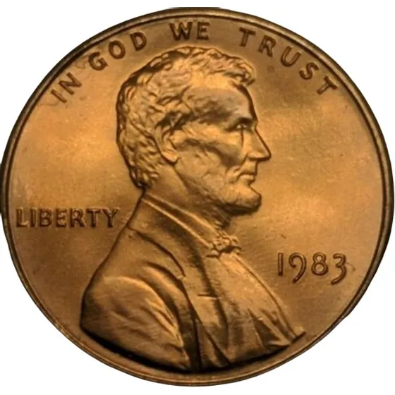 Moeda Lincoln Cent 1983  Letra P Flor De Cunho