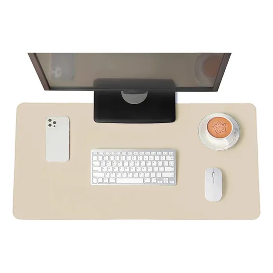 Mouse Pad 70x30cm Deskpad Tapete De Mesa Escritorio Gamer Cor Palha-Areia