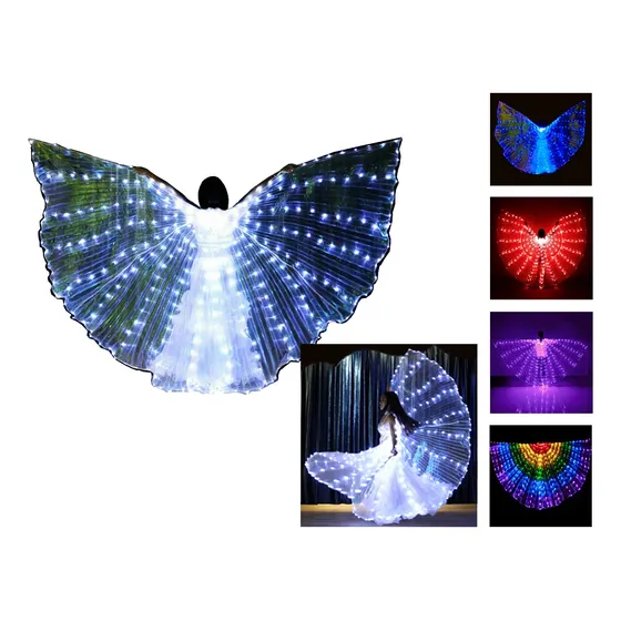 Alas Led Capa Luminosa 145 X 300 Cm Novia Fiesta 15 Cotillon