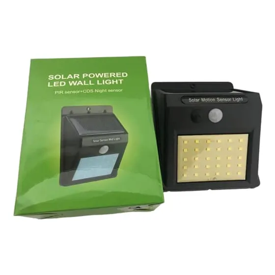 Lámpara Solar Con Sensor 30 Luces Led 