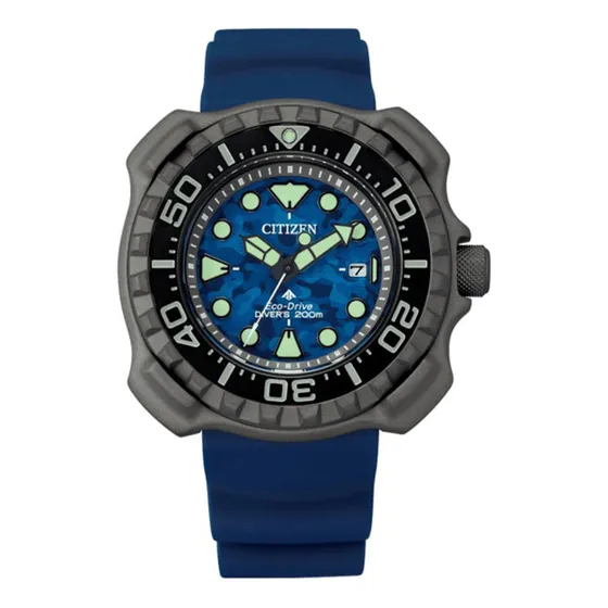 Relógio Citizen Bn0227-09l Eco-drive Diver´s Tz31641f Azul