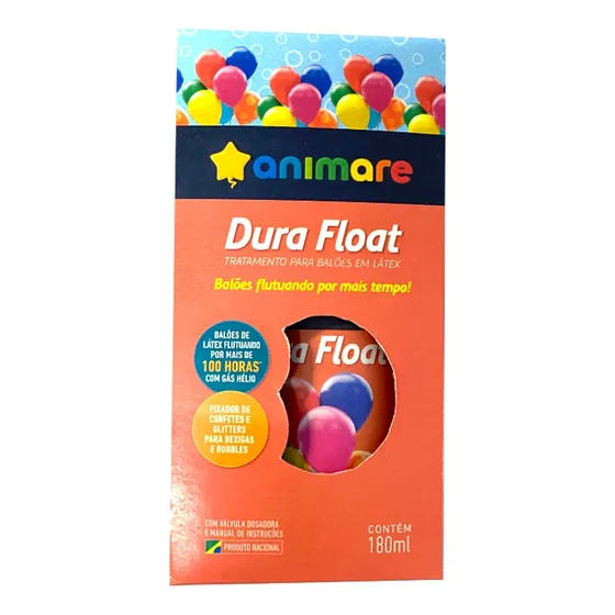 Dura Float Animare P/ Balões Latex E Bubble 180ml 1 Unidade