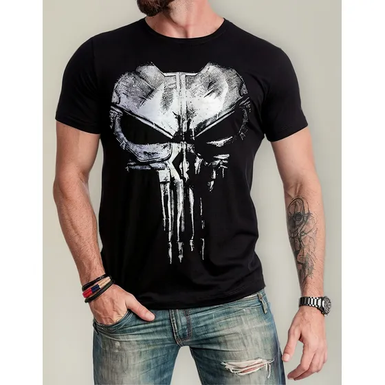 Camisa, Camiseta The Punisher Justiceiro Caveira Geek 